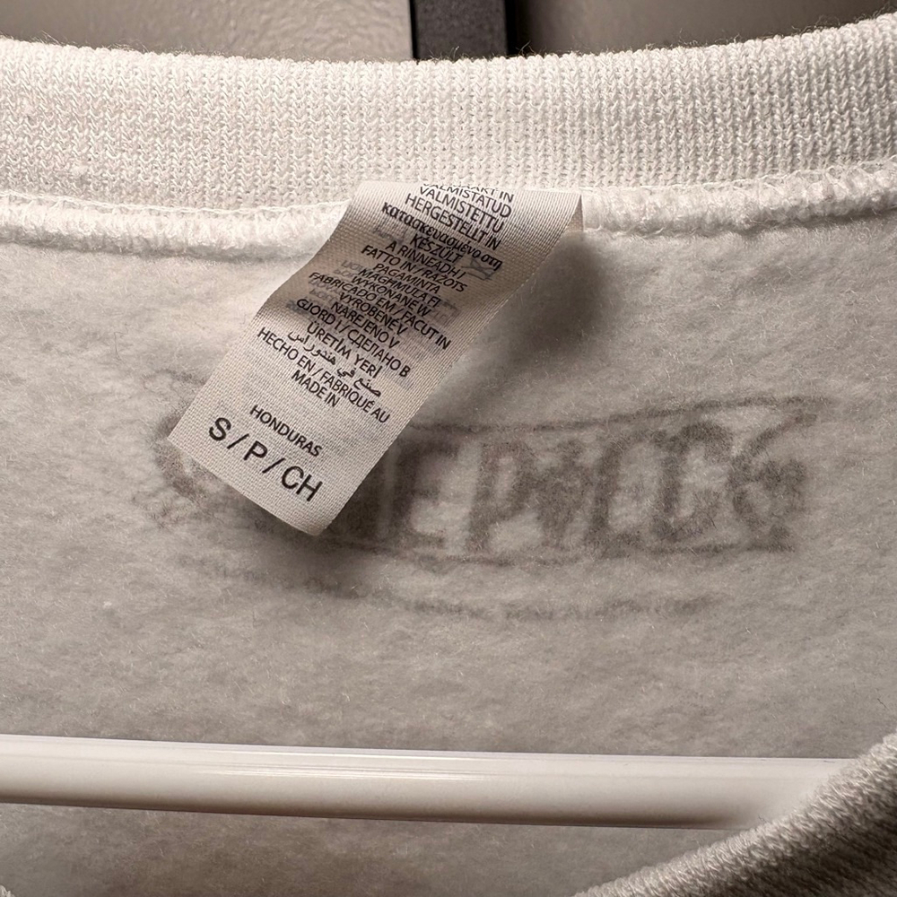 Men's‎ Unbranded White One Piece Chopper Graphic Sweatshirt S - Picture 4 of 6